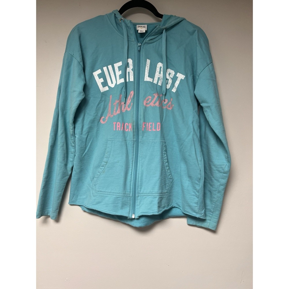 Everlast Women's Blue Zip Up Hoodie‎ Size M